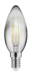 Декоративна лампа Lumiere овална LED лампа E14 Филамент топло бяло 2700K Дим стъкло 35mm