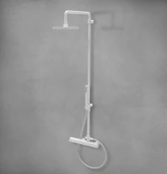 Водна революция Flow комбинация за душ с дъждовен душ матово бяло T141BR