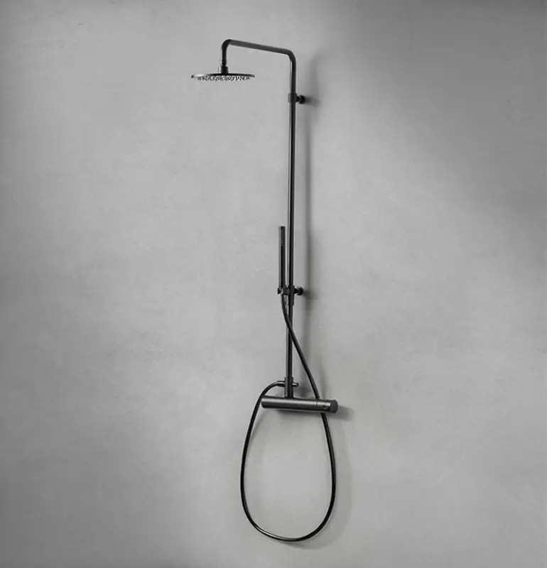 Waterevolution Flow душ комбинация с дъждовна душ кабина, матово черна T141PR