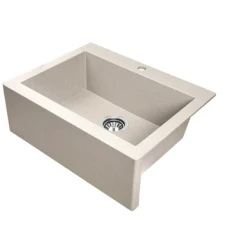 Aquadesign  Рустикална гранитна мивка за вграждане в бежов цвят 58x49cm 1208958164