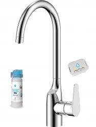 Aquadesign Filter Кухненски смесител с връзка за филтрирана вода, 3-посочен, хром 1208958194