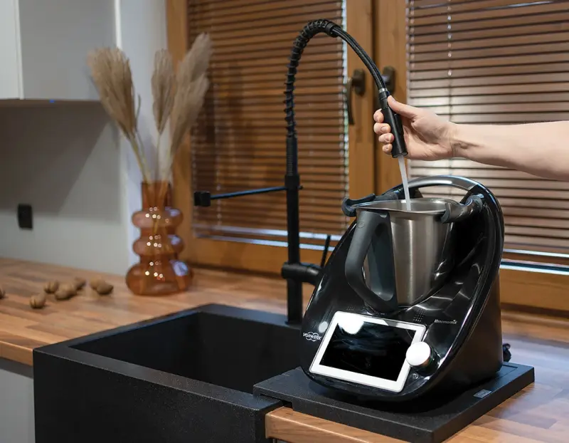 Aquadesign Unix Гранитен отцедник 35x35cm, черен 1208958214