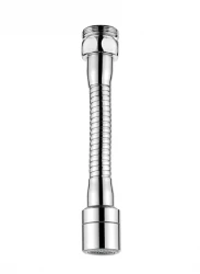 Аквадизайн 2-функционален удължен аератор с гъвкав накрайник 13см хром M22 и M24 1208958229