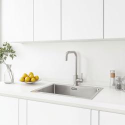 Ausmann Inox Square Кухненски смесител с въртящ се чучур, от неръждаема стомана 1208958309