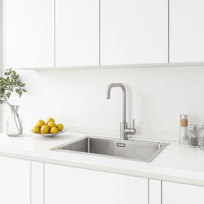 Ausmann Inox Square Кухненски смесител с въртящ се чучур, от неръждаема стомана 1208958309