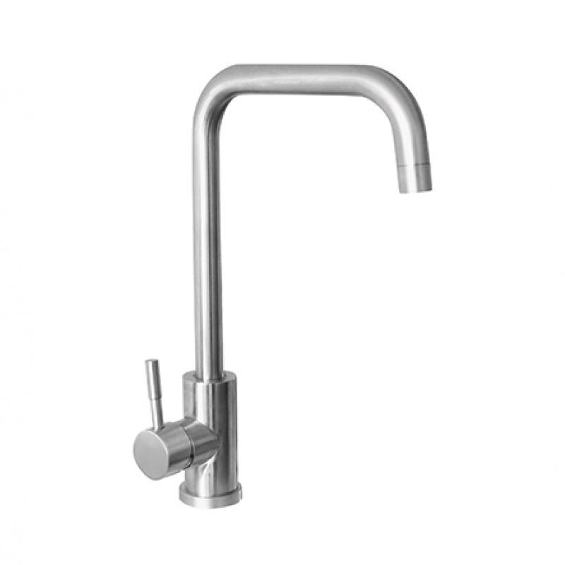 Ausmann Inox Square Кухненски смесител с въртящ се чучур, от неръждаема стомана 1208958309