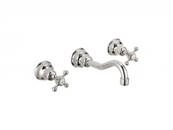 Huber Victorian 3-дупков смесител за умивалник Бронз VT00351027