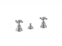 Huber Victorian 3-дупков смесител за биде без изпускател Хром AC90121021