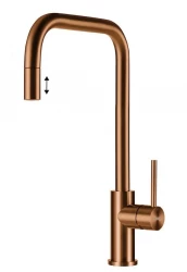 Lorreine Royal Spey Copper PVD Кухненски смесител с издърпващ се чучур SPEY-COPPER