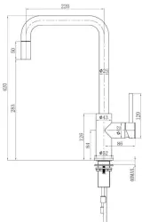Lorreine Royal Spey Copper PVD Кухненски смесител с издърпващ се чучур SPEY-COPPER