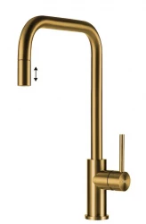 Lorreine Royal Spey Gold PVD Кухненски смесител с издърпващ се чучур SPEY-GOLD