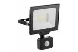 G-TECH LED прожектор с датчик за движение, 30W, 3000lm, AC220-240V, 50/60 Hz, PF>0,9, RA>80, IP65, 120°, 6000K, черен 1208959177