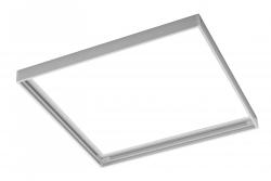 G-TECH Рамка за повърхностен монтаж на LED панели 45x45cm, без винтове, бяла 1208959231