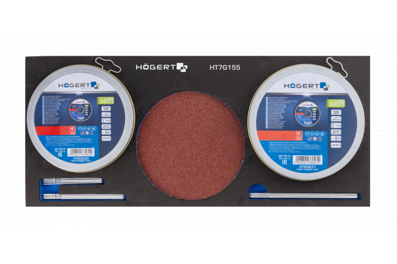 Hoegert Комплект шлифовъчни дискове за рязане на метал и неръждаема стомана 60 броя. 1208962062