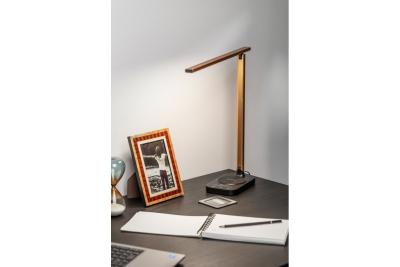 Decor Настолна лампа Bressi 8W 450lm AC220-240V 3-CCT Безжично зареждане USB PF>0 5 RA>80 Черна / Златна 1208962479