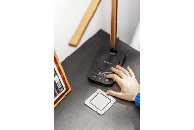 Decor Настолна лампа Bressi 8W 450lm AC220-240V 3-CCT Безжично зареждане USB PF>0 5 RA>80 Черна / Златна 1208962479