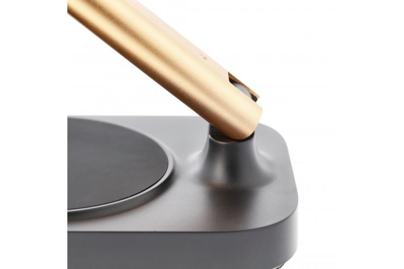 Decor Настолна лампа Bressi 8W 450lm AC220-240V 3-CCT Безжично зареждане USB PF>0 5 RA>80 Черна / Златна 1208962479