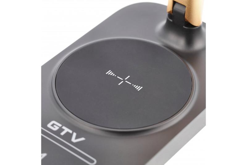 Decor Настолна лампа Bressi 8W 450lm AC220-240V 3-CCT Безжично зареждане USB PF>0 5 RA>80 Черна / Златна 1208962479