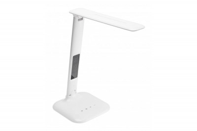 Decor Лампа за маса GALACTIC LED 5W 240lm AC220-240V 50/60Hz със сменяеми цветове (3000K 4000K 6000K), календар, будилник, термометър, бяло тяло. 1208962484