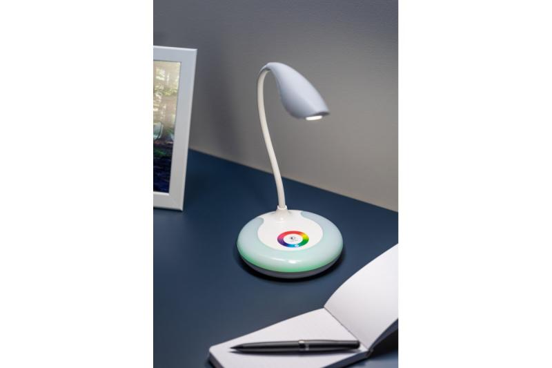 Decor Лампа за маса GALACTIC LED 5W 240lm 5V DC 4000K RGB основа USB зареждане бяло тяло 1208962485