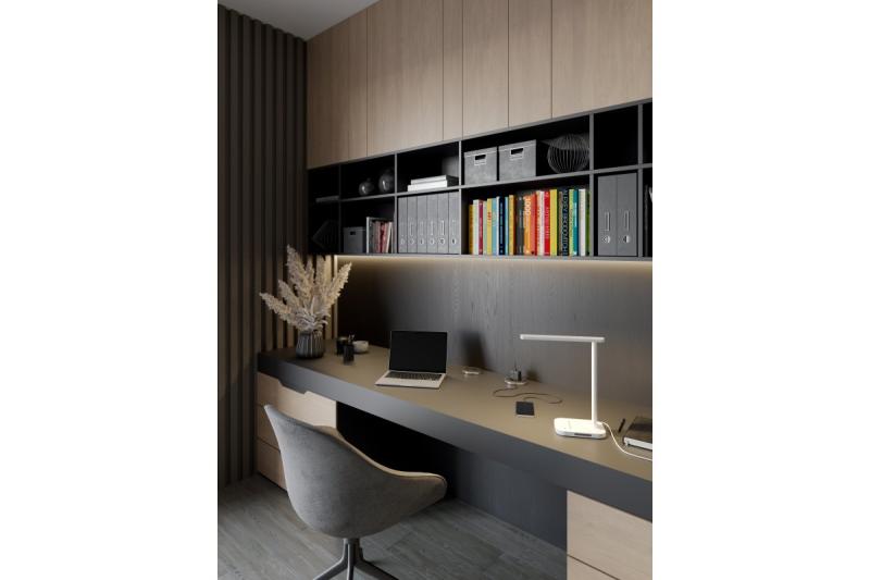 Decor Настолна лампа Gale 8 W 550lm AC220-240V 5-CCT 10 степенно затъмняване PF>0,5 RA>80 бяла 1208962486