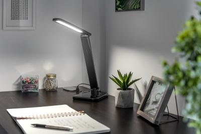 Decor HIKARI LED настолна лампа 6W 400lm AC220-240V 50/60Hz CCT черна 1208962495