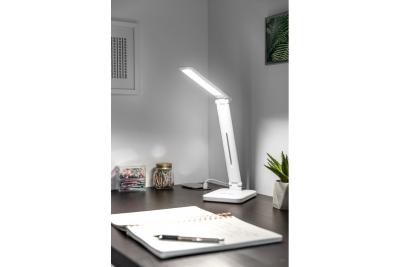 Decor ИЗУКА LED настолна лампа 6W 400lm AC220-240V 50/60Hz CCT индуктивно зарядно устройство бяло 1208962496