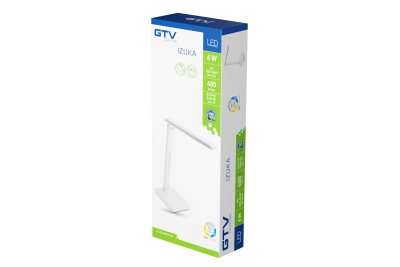 Decor ИЗУКА LED настолна лампа 6W 400lm AC220-240V 50/60Hz CCT индуктивно зарядно устройство бяло 1208962496