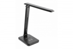 Decor ИЗУКА LED настолна лампа 6W 400lm AC220-240V 50/60Hz CCT индуктивно зарядно черна 1208962497