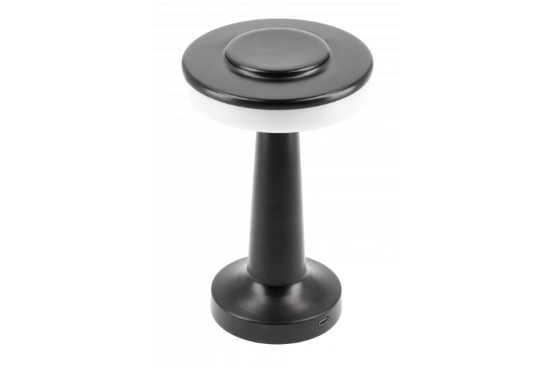 Decor Лампа за бюро Monum 3W 200lm DC 5V 1A 3000 K 3 градуса. Регулируема яркост. Батерия 1800 mAh, черна. 1208962504