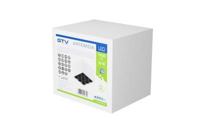 Decor LED осветител ARTEMIDA 20W 1920lm AC220-240V 50/60 Hz PF>0 9 Ra≥80 IP20 IK08 4000K 38° квадратно бяло 1208962641