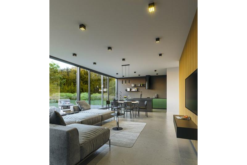 Decor LED осветител ARTEMIDA 20W 1920lm AC220-240V 50/60 Hz PF>0 9 Ra≥80 IP20 IK08 4000K 38° квадратен черен 1208962642