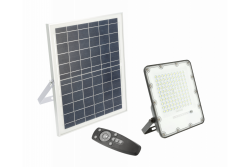 Соларен LED прожектор BRAVOS, 100W, 1000lm, 6400K, IP65, 120°, соларен панел, дистанционно управление, 3г 1208962681