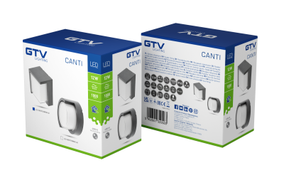 Decor Фасадна осветителна апаратура CANTI LED 12W 1000lm AC220-240V 50 / 60Hz IP65 4000K 1208962697