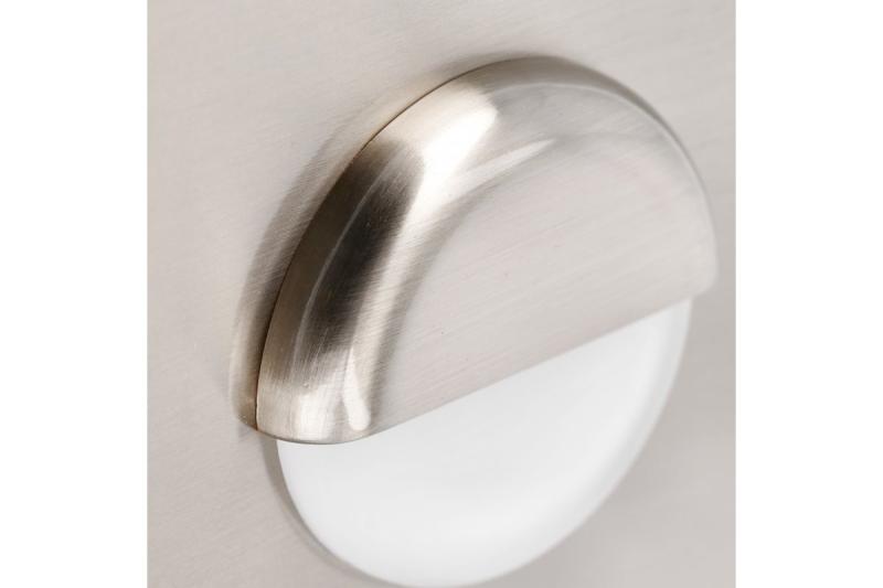 Decor LED стълбищна осветителна апаратура ESCADA KB DC12V квадратно матирано покритие 0,8W 70lm 4000K иноксов кабел 150см