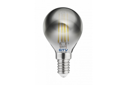 ИЗТОЧНИК НА LED СВЕТЛИНА, ФИЛАМЕНТ В СИВО, A-G, G45, 2700K, E14, 4,0W, AC220-240V, 360°, 300lm, 44mA 1208962782