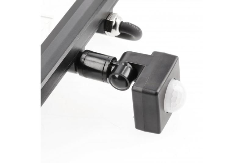 LED прожектор iNEXT с датчик за движение 50W 4000lm, PF>0,9, RA>80, IP65, 120°, 6400K, черно тяло 1208962862