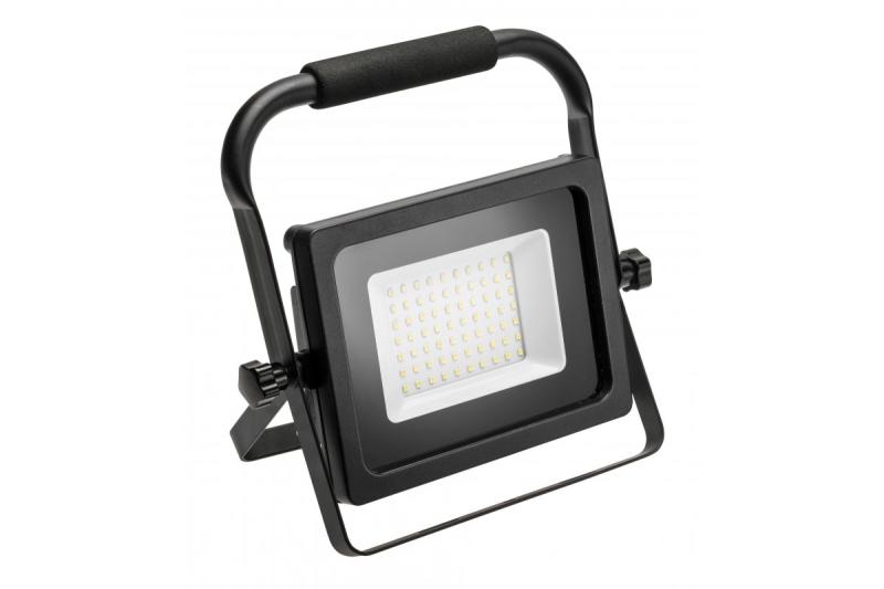 LED прожектор iNEXT (преносим) 50W 4000lm, PF>0,9, RA>80, IP65, 120°, 6400K, черен корпус 1208962863