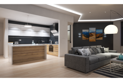 Decor LED осветително тяло LEON 35W 3200lm AC220-240V 50/60Hz 120° IP40 4000K закачено/таванно бяло 1208962911