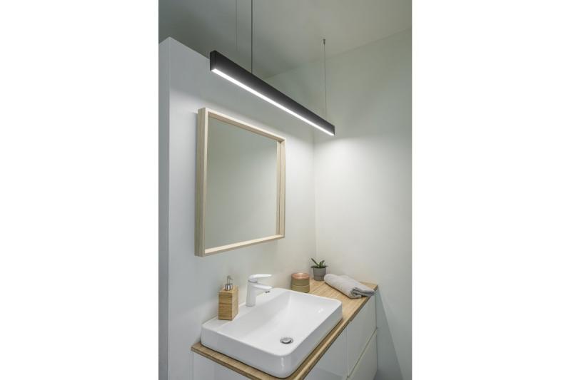 Decor LED висящо осветително тяло LIVIA 40W 3600lm AC220-240V 50-60Hz 100° RA>80 IP20 AL/PC 4000K 120cm черно 1208962913