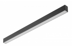 Decor LED линейно осветително тяло LUNA-A 40W 3200lm AC220-240V 50-60Hz 100° RA>80 PF>0.9 AL/PC 4000K 120см черно 1208962939