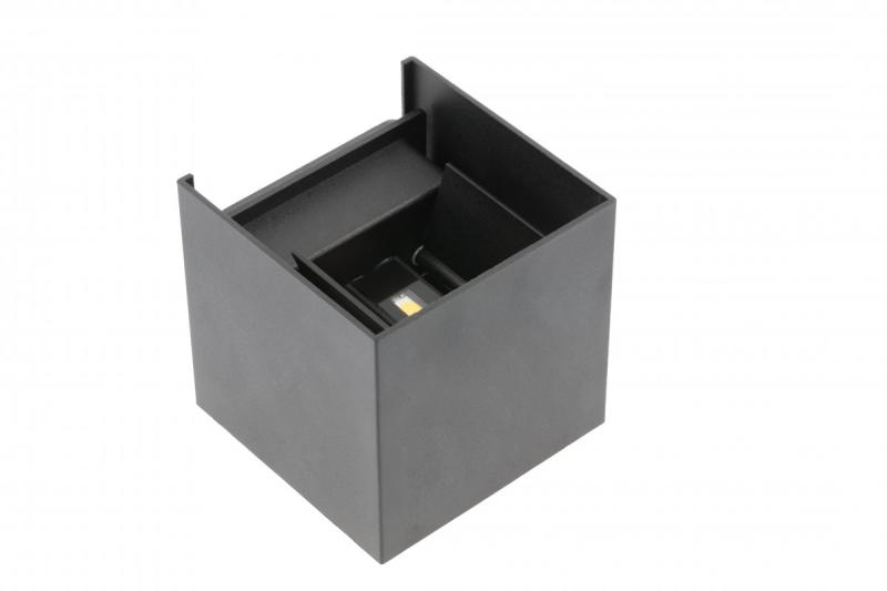 Decor Мисури-К LED лампа 7W 540lm AC220-240V 50/60 Hz PF>0.5 Ra≥80 IP54 IK08 4000K квадратна черна. 1208962994