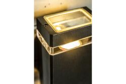 Decor Стенен осветител двупосочен NESSA GU10 MAX.2x50W IP54 AC220-240V 50/60Hz черен 1208963007