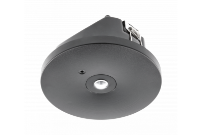 Аварийна луминисцентна лампа OGLA LED, 3W, 200lm, AC220-240V, 50-60Hz, IP20, 6400K, 3H, еднозадачна, TEST, черна 1208963017