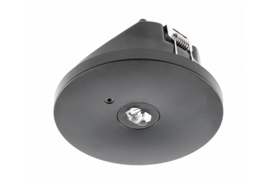 Аварийна луминисцентна лампа OGLA LED, 3W, 200lm, AC220-240V, 50-60Hz, IP20, 6400K, 3H, еднозадачна, TEST, черна 1208963017