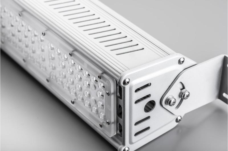 TEKSAS LED Highbay лампа, 100W, 12000lm, AC100-240V, 50/60Hz, IP 65, ъгъл на лъча 60o, 4000K, сива 1208963207