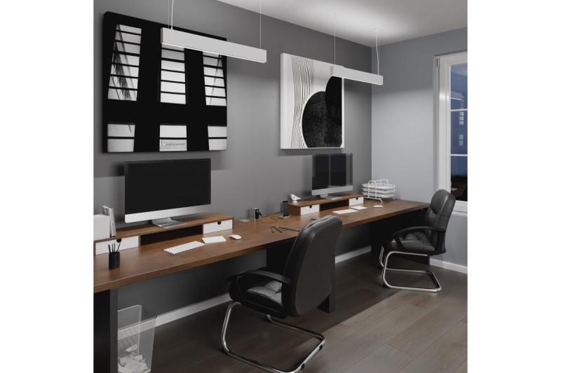 Decor LED висящо осветително тяло VILANA 42W (30W+12W) 4000K RA>80 220-240VAC 48/120° UGR<19 120см бяло 1208963236