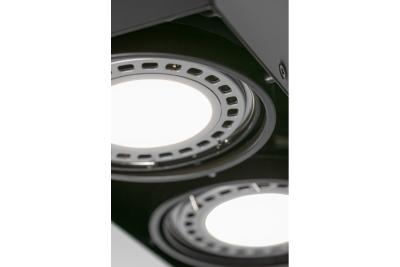 Decor Фиксатор PIREO N, монтаж на повърхност, двойна, IP20, черен/черен 1208963773