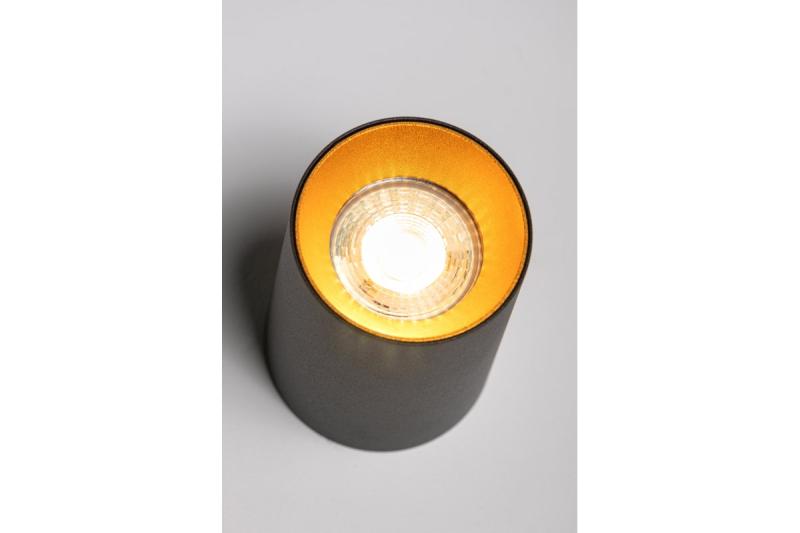 Decor Таванна осветителна арматура AERO алуминий 70x100мм IP20 макс. 20W кръгла черна. 1208963807