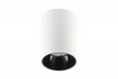 Decor Таванна лампа ARIES PC 73x105мм IP20 максимум 20W кръгла бяла/черна. 1208963818